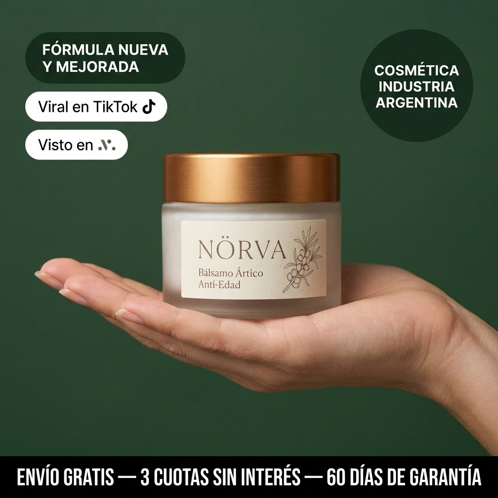 NÖRVA Bálsamo Ártico Anti-Edad - hero pote en la mano