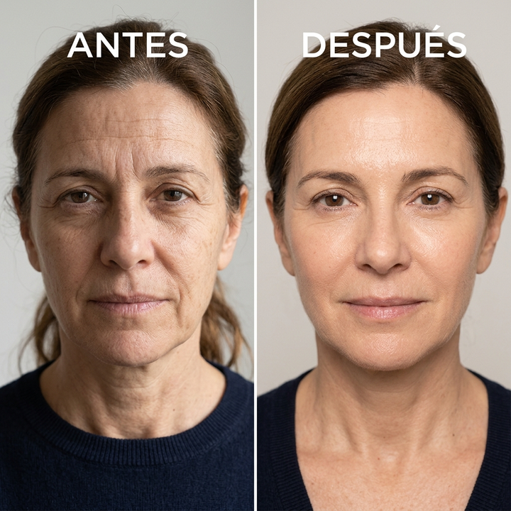 Foto antes y después de Mirta S., 50