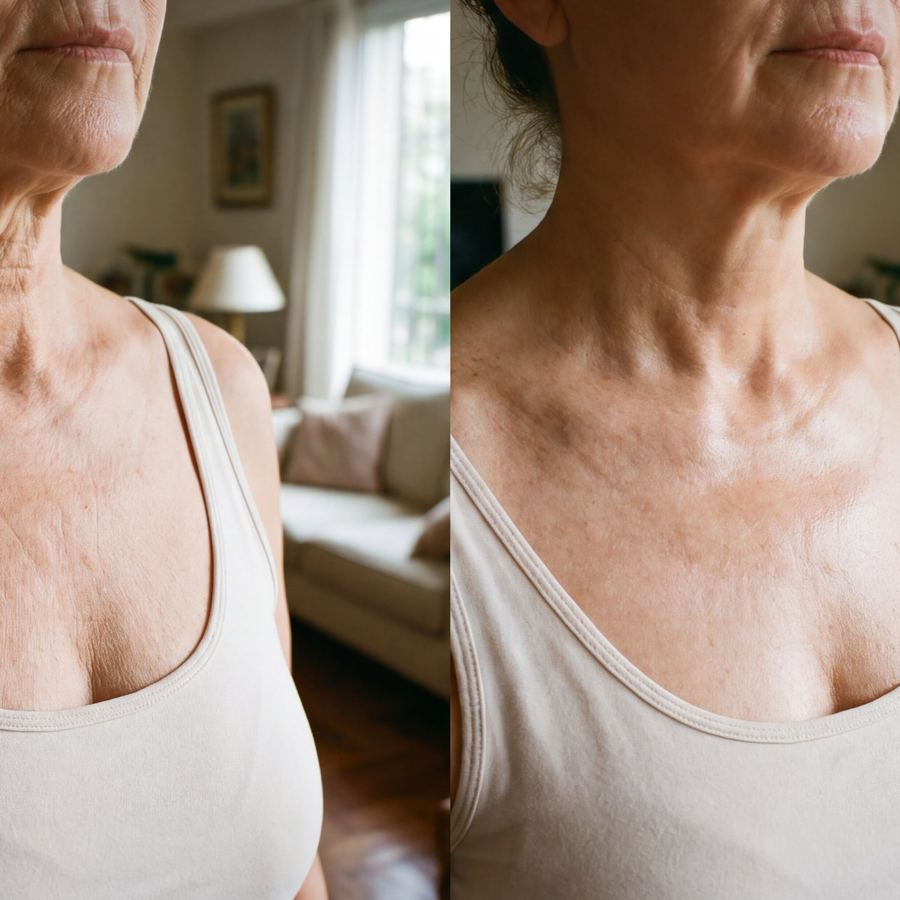 Foto antes y después de Beatriz O., 67